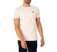 Timberland Short Sleeve Tee White Smoke T-Shirt, Fumo Bianco, M Uomo