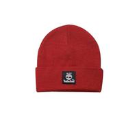 Timberland Short Watch cap with Woven Label Berretto, Barbados Cherry, Taglia Unica Unisex-Adulto