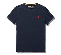 Timberland Ss Chest Tree Logo Jersey Slim Tee T-shirt, Blu, XL Uomo