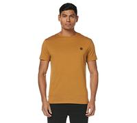 Timberland Ss Chest Tree Logo Jersey Slim Tee T-shirt, Giallo, L Uomo