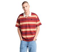 SS Striped Rugby Polo by Timberland XL Bordeaux