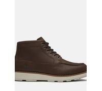 Timberland stivaletto chukka mid stringato in marrone scuro, pelle pieno fiore 45