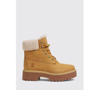 TIMBERLAND Stivaletto Stone Street Waterproof in nabuk e shearling 6 Marrone