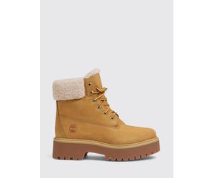 TIMBERLAND Stivaletto Stone Street Waterproof in nabuk e shearling 6 Marrone