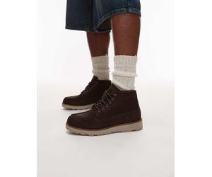 Timberland - Stivali Chukka medi stringati in camoscio color marrone scuro 43.5