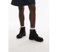 Timberland - Stivali premium da 6" in nubuck neri-Nero 39