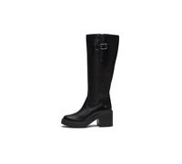 Stivali con tacco in pelle Stine Heights Tall Zip Up Nero 38