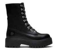 Stivaletti con zeppa e lacci, in pelle, Stone Street Mid Lace Nero 37