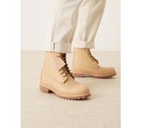 Timberland - Stivali stringati impermeabili da 8" in pelle pieno fiore beige medio-Neutro 42