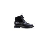 Timberland - Stivali medi stringati neri in pelle-Nero 44