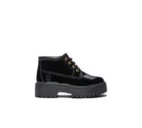 Timberland Stone Street Mid Lace Up Waterproof Boot Black Patent Leathe Taglia: 38.5 | Stivali Outlet | Donna | Nero
