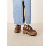 Timberland - Stone Street Nellie - Stivaletti medi con stampa leopardata effetto cavallino-Marrone 41