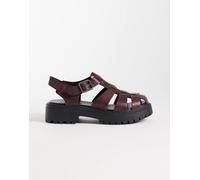 Timberland - Stone Street - Sandali da pescatore in pelle bordeaux-Rosso 41.5