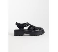 Timberland - Stone Street - Sandali da pescatore in pelle nera-Nero 37