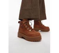 Timberland - Stone Street - Scarponcini stringati in nabuk marroni con plateau-Marrone 38