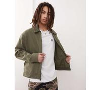 Timberland - Strafford - Giacca in tela kaki slavato con zip-Verde 122-127 CM