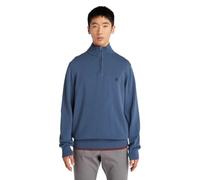 Timberland Williams River Cotton YD 1/4 Zip Sweater Dark Polo a Maniche Lunghe, Denim Scuro, XXL Uomo