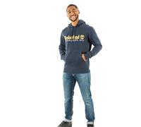 Timberland Sweatshirt Established 1973 Embroidery Logo Brush Back Hoodie Dark Sapphire XL Uomo, Zaffiro Scuro, XL