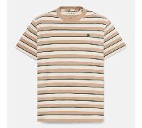 Timberland - T-shirt a Maniche Corte a Righe da Uomo in marrone chiaro, Uomo, marrone, Taglia: XL