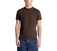 Timberland - T-shirt Slim a Maniche Corte Dunstan River da Uomo in marrone scuro, Uomo, marrone, Taglia: L
