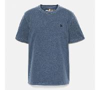 Timberland - T-shirt a Maniche Corte Tinta in Capo Dunstan River da Uomo in blu scuro, Uomo, blu, Taglia: L