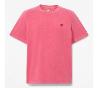 Timberland - T-shirt a Maniche Corte Tinta in Capo Dunstan River da Uomo in rosso, Uomo, rosso, Taglia: S
