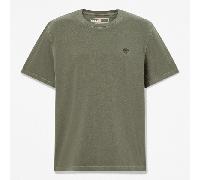 Timberland - T-shirt a Maniche Corte Tinta in Capo Dunstan River da Uomo in verde, Uomo, verde, Taglia: S