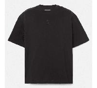 Timberland - T-shirt con Doppio Logo Tono su Tono Hampton da Uomo in colore nero, Uomo, nero, Taglia: M