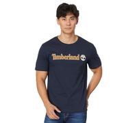 Timberland Kennebec River Linear Logo Short Sleeve T-shirt Blu M Uomo