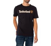 Timberland T-Shirt da Uomo Kennebec River Linear Logo Nera Taglia XXL Codice TB0A5UPQ001 Nero