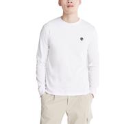 Timberland T-Shirt da Uomo Manica Lunga Dunstan River Bianco Bianco