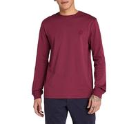 Timberland T-Shirt da Uomo Manica Lunga Dunstan River Bordeaux Rosso
