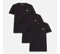 Timberland - T-shirt Dunstan River in Confezione da 3 da Uomo in nero, Uomo, nero, Taglia: L