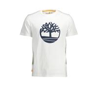 Timberland Northwood Tfo Tree Logo Short Sleeve Tee White T-Shirt, 100 Bianco, M Uomo
