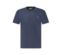 Timberland T-shirt uomo in cotone blu con logo - Taglia S