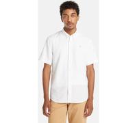Timberland T-shirt TFO Cotton/Lino Camicia a maniche corte 0A2DQZ S Bianco