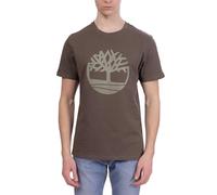 Timberland T-shirt uomo in cotone verde - Regular con logo - Taglia S