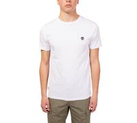 Timberland Tfo Left Chest Logo Jersey Crew Tee (Slim) T-Shirt, Bianco, M Uomo
