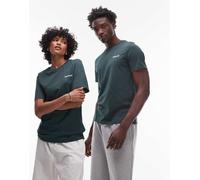 Timberland - T-shirt verde con scritta piccola del logo sul petto 91-97 CM