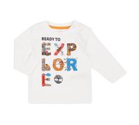 Timberland T-shirts a maniche lunghe TEE-SHIRT MANCHES LONGUES T60250 in Bianco 9 mesi
