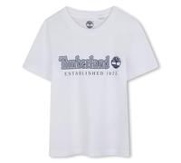 Timberland T60212 Maglietta da ragazzo, Bleu marine/blanc, 12 anni