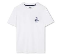 Timberland T60213 Maglietta da ragazzo, Bleu marine/blanc, 12 anni