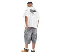 Timberland - Take a Hike - T-shirt bianca con stampa sul retro - In esclusiva su ASOS-Bianco 91-97 CM