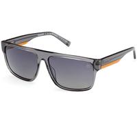 Timberland Uomo TB9342 20D Occhiali da sole Acetato Grigio Fumo Squadrata Polarizzata