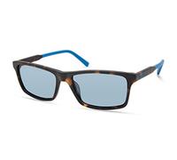 Timberland TBA9268 Occhiali da Sole Uomo, Occhiali da Sole Casual Leggeri, Forma Lente Rettangolare, Lenti Polarizzate Fumo, Havana Scuro