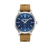 Timberland TDWGB0055903 Men's Watch - Gray Stainless Steel Case, Blue Dial, Brown Leather Strap