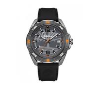 Timberland TDWGN2202104 Millinocket Men's 45mm Watch - Grey Steel Case, Black Silicone Strap, Date Display