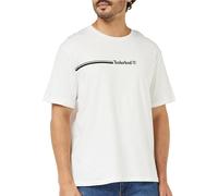 Timberland Short Sleeve Tee 3 Tier3 T-Shirt, White, L Uomo