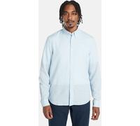 Timberland TFO Cotton/Lino Long Camicia con maniche 0A2DR9 S Blu