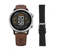 Timberland Trail Force Smartwatch Set TDIGB0064501-SET - Black Case, Interchangeable Brown Leather and Black Silicone Straps